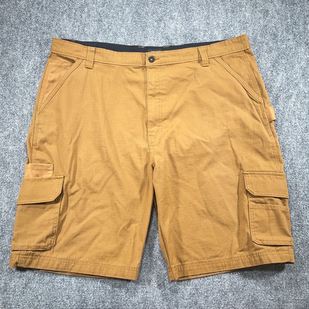 Dickies Shorts Mens 42‎ Beige Ripstop Cargo Flat Front Pockets Casual Outdoor
